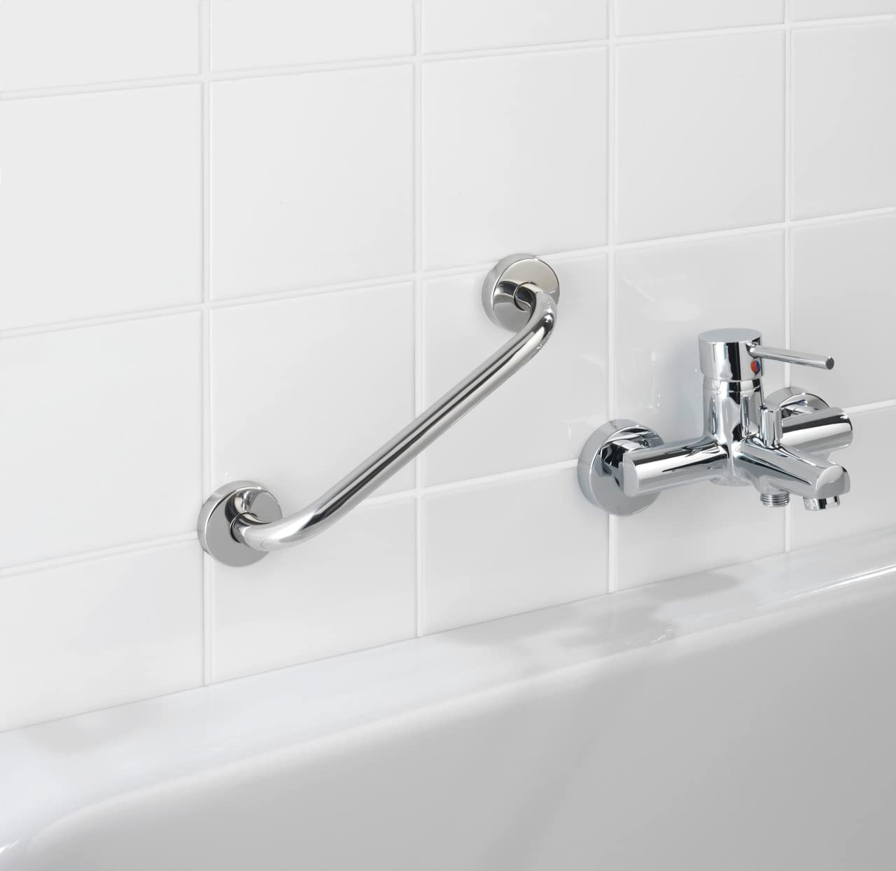 WENKO "Bosio Bath Tub Grip, Silver