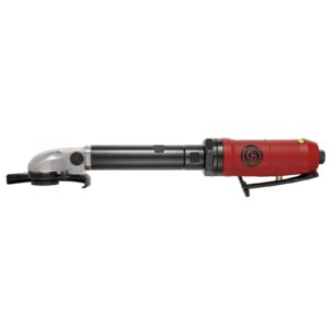 Chicago Pneumatic CP9116-4 Inch (100 mm) Air Angle Cut-Off Tool, Extended Reach, 1 HP / 746 W, with 5 Norton Cutting Discs