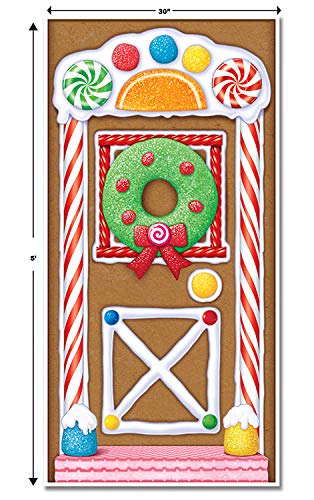 Beistle Gingerbread House Door Cover