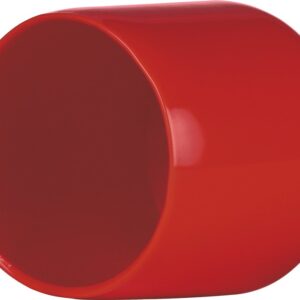 Round Vinyl Caps - 1.500" x 1.500" Round Vinyl Cap (RVC9044) Material: Red Vinyl MOCAP RVCC9044R-10 (qty100)