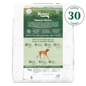 Nutro Natural Choice Senior Dry Dog Food, Lamb and Brown Rice Recipe, 30 lbs.