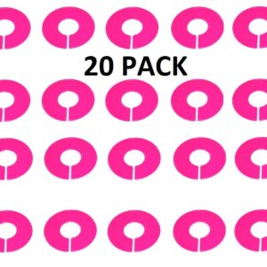 20 PINK-Clothing Rack Size Dividers Clothing Rack Size Dividers