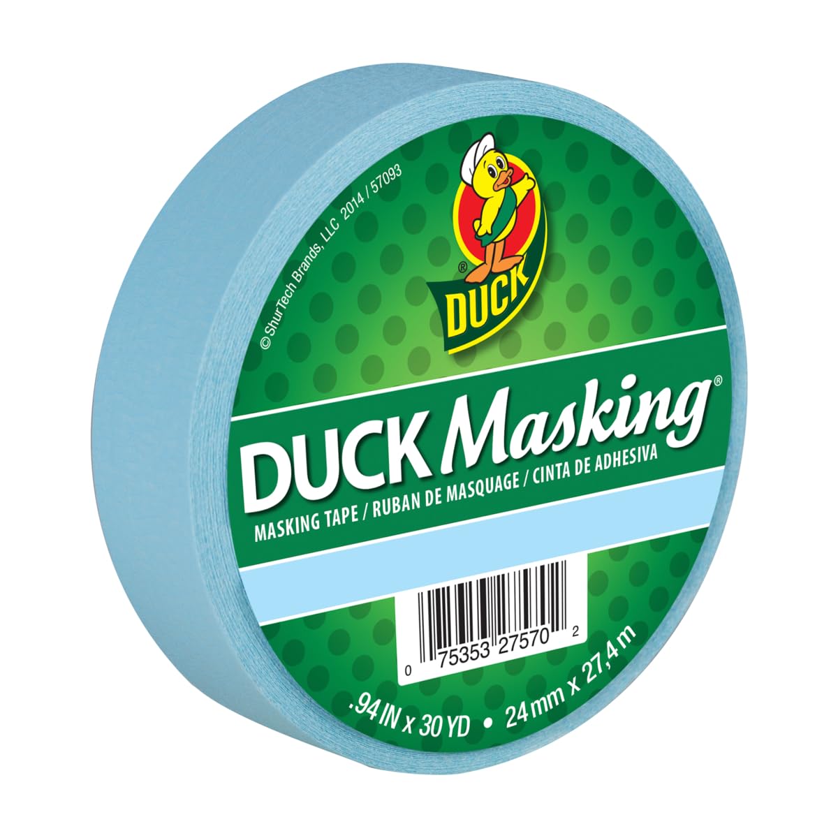 Duck Masking 240881 Light Blue Color Masking Tape, .94-Inch by 30 Yards