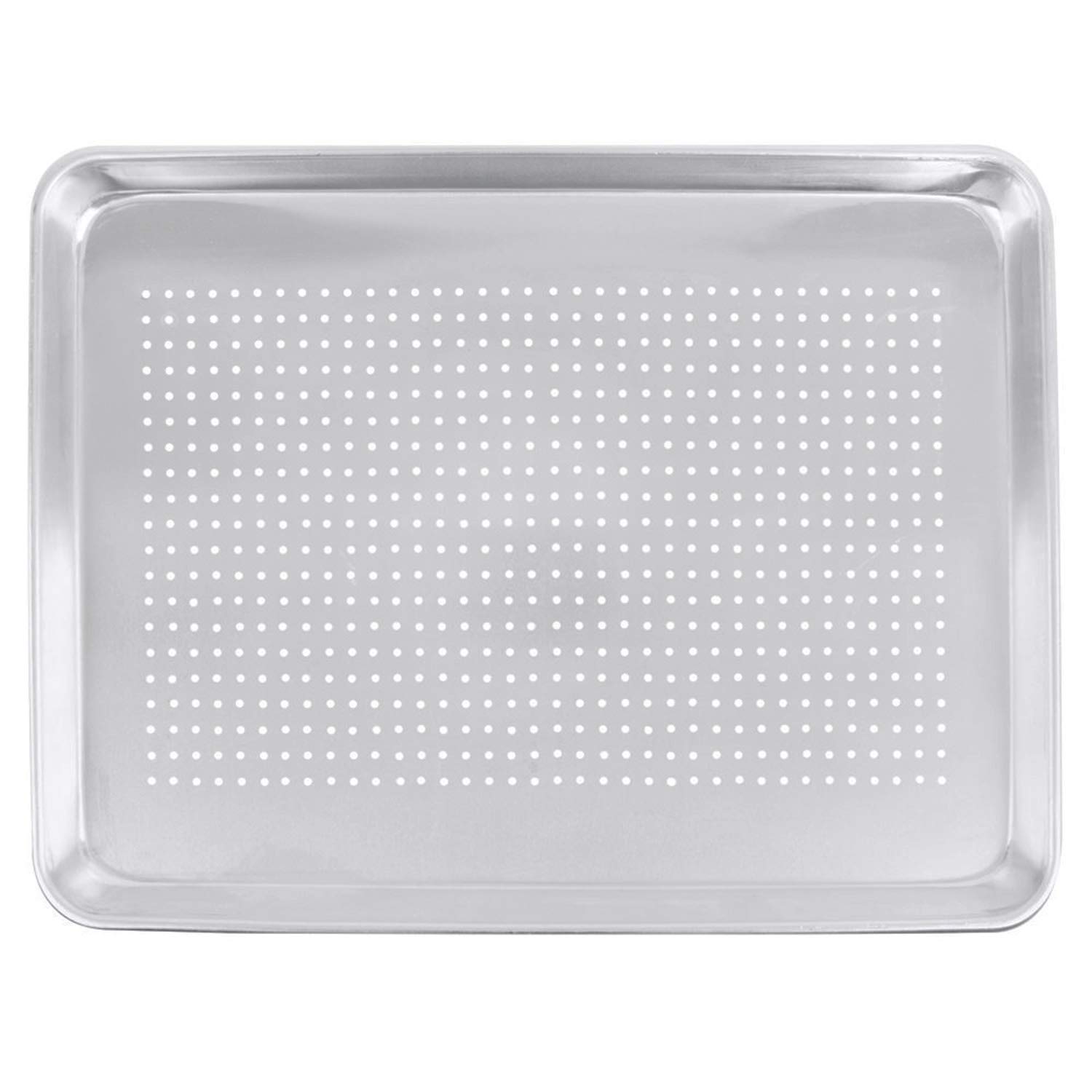 Tiger Chef Full Size 18 x 26 inch Perforated Aluminum Sheet Pan Commercial Bakery Equipment Cake Pans NSF Approved 19 Gauge