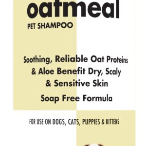 Itch Relief Oatmeal and Aloe Pet Shampoo 16 oz. for Dogs & Cats | Anti-Itch & Deodorizing Formula | Soothe and Moisturize Dry Itchy Sensitive Skin