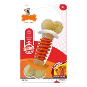 nylabone pro action dental device dog chew toy [set of 2] size: large