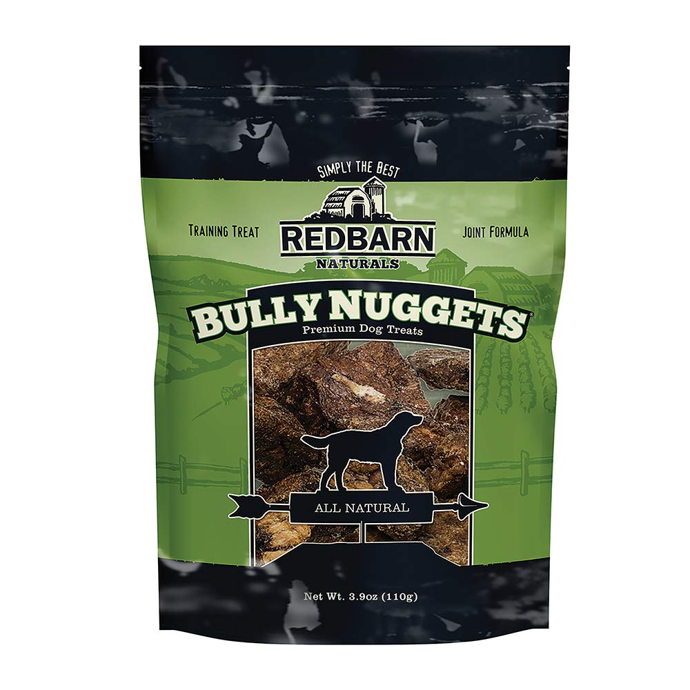 Redbarn Bully Nuggets Dog Treat | All-Natural, Highly Palatable Treats with Functional Ingredients | Beef Lung | Nutritious Training Treat, (Pack of 2)