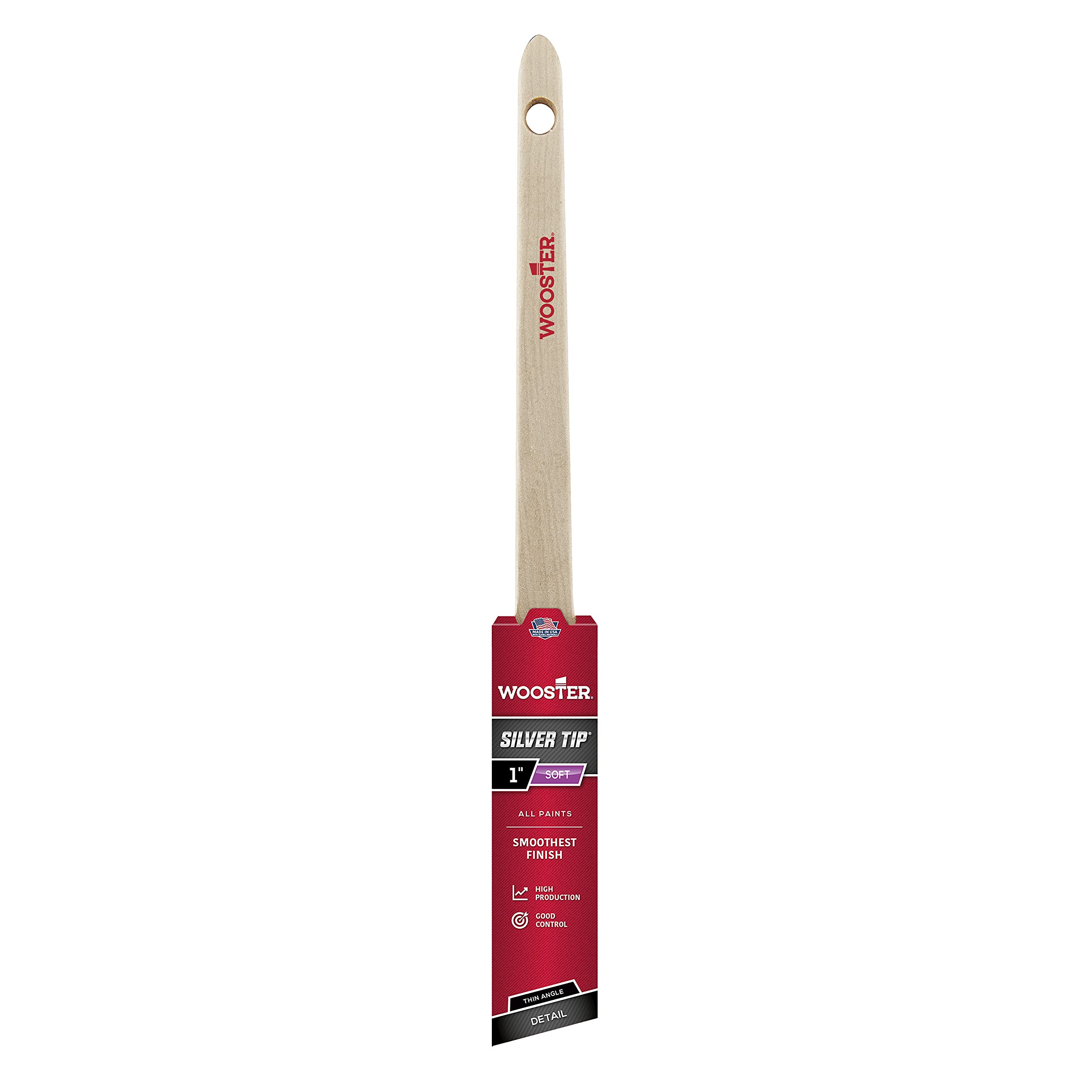 WOOSTER BRUSH 5224-1 SLV Tip Thin AS Brush, 1"