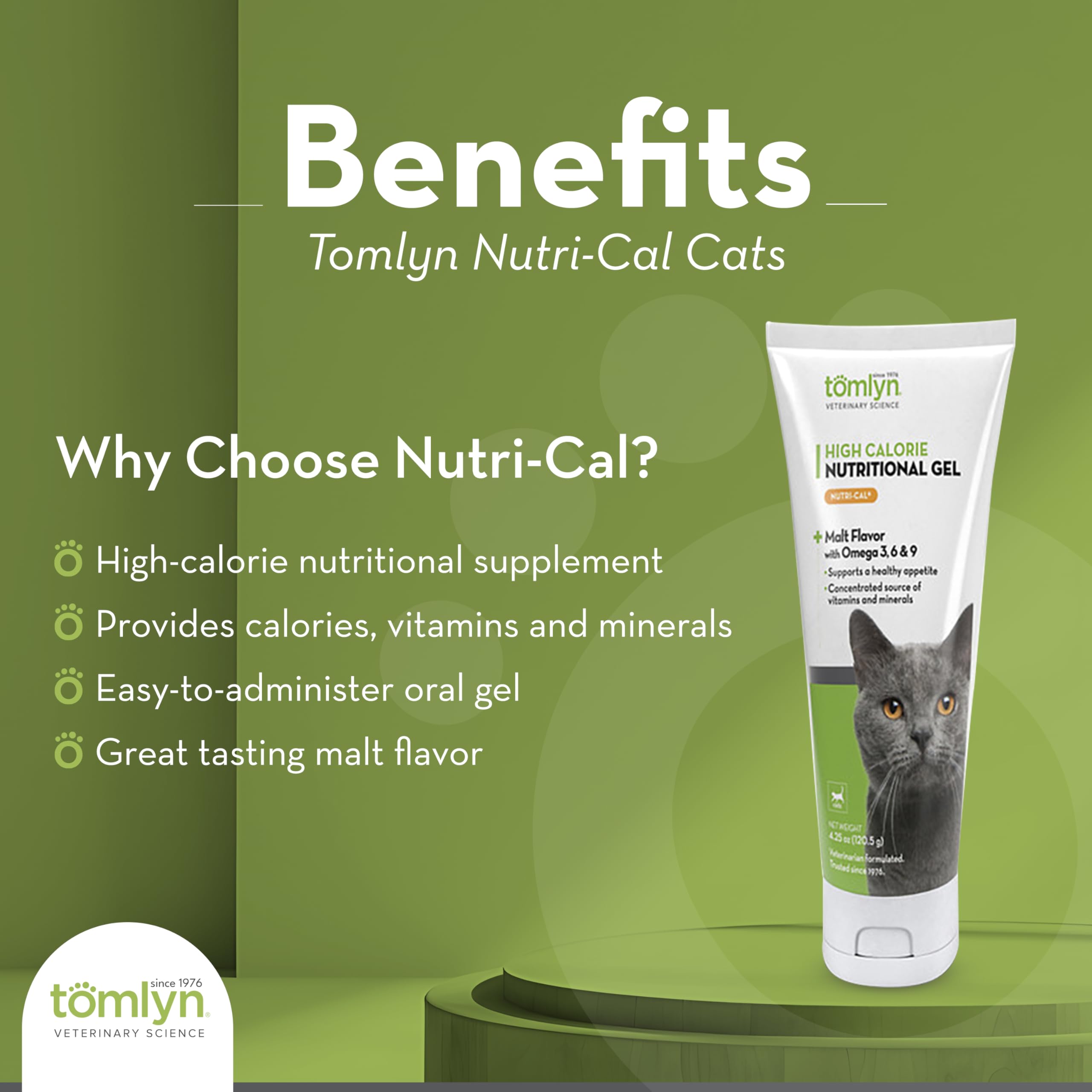 Nutri-cal for Cats High Calorie Dietary Supplement, 4.25-ounce Tube (Pack of 3)