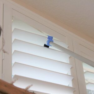 SMART REACHER Extension Pole Hook Attachment-Open/Close Plantation Shutter Louvers-Window Blinds/Shades-Ceiling Fan Pull Cord/Bead Chain-AC Vent-Hang String Lights-Baskets-Feeders-(Pole Not Included)