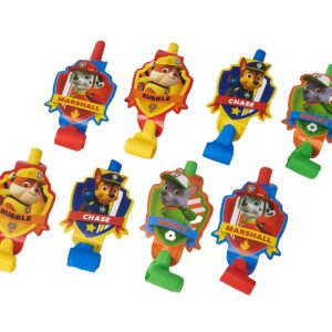 Paw Patrol Multicolor Party Blowouts - 5", 8 Pieces - Perfect Birthday Party Favors for Kids