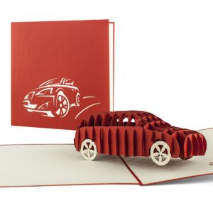 diese-klappkarten unusual 18th and 21st birthday greeting card, congratulations on passing your driving test, gift voucher card for 18th and 21st birthday, pop up car card, t07