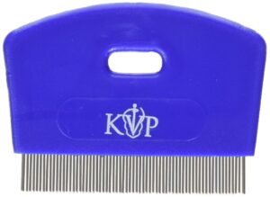 kvp cat flea comb stainless steel teeth with plastic handle