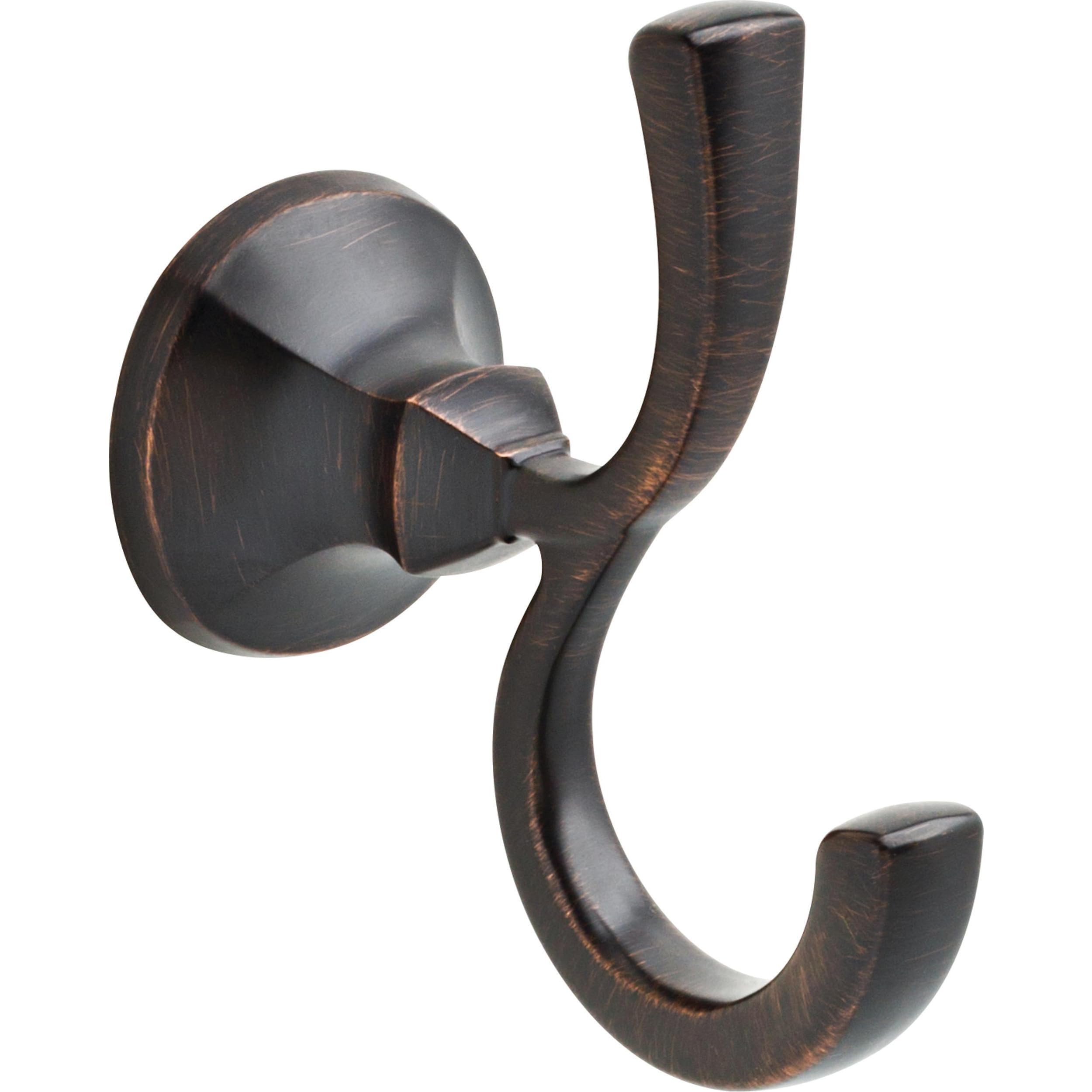 Delta Faucet 76435-RB Ashlyn Double Towel Hook, SpotShield Venetian Bronze