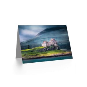 Wee Blue Coo DUART CASTLE SCOTLAND ISLE MULL PHOTO BIRTHDAY BLANK GREETINGS CARD