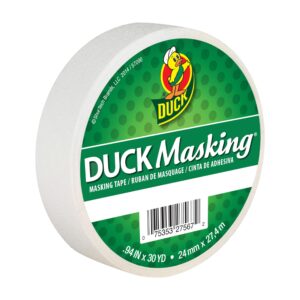 duck masking 240878 white color masking tape, .94-inch by 30 yards