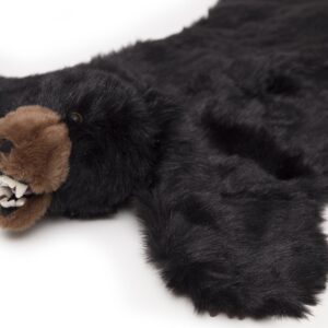 Carstens Plush Black Bear Kids Animal Rug Small