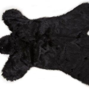 Carstens Plush Black Bear Kids Animal Rug Small