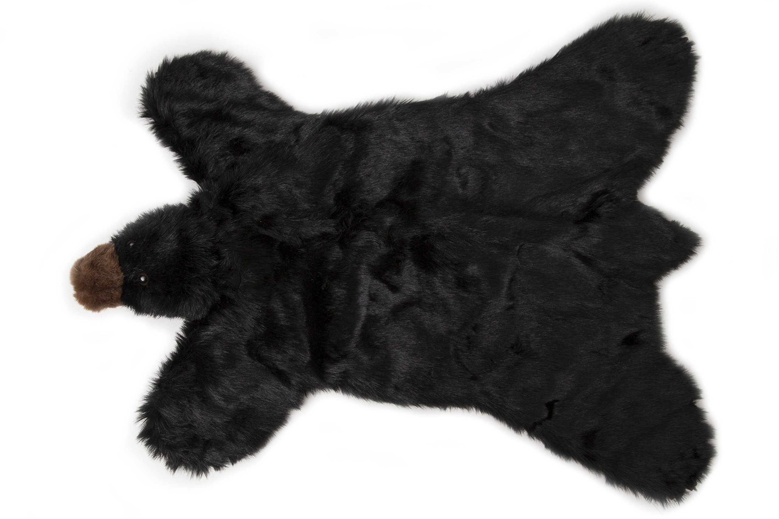 Carstens Plush Black Bear Kids Animal Rug Small