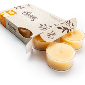 Pumpkin Souffle Premium Tealight Candles - Highly Scented with Essential & Natural Oils - 6 Beige Tea Lights - Beautiful Candlelight - Made in The USA - Bakery & Food Collection