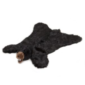 carstens plush black bear kids animal rug small