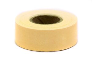 chromalabel 1 inch clean remove color code labeling tape, 500 inch roll, tan