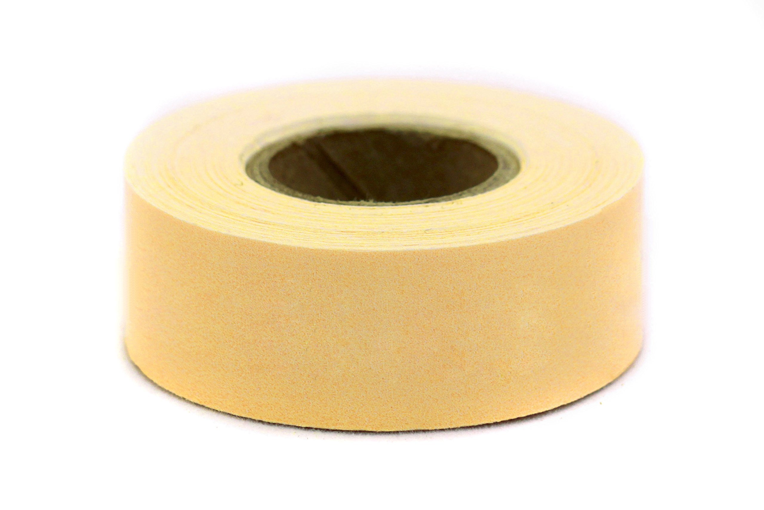 ChromaLabel 1 inch Clean Remove Color Code Labeling Tape, 500 inch Roll, Tan