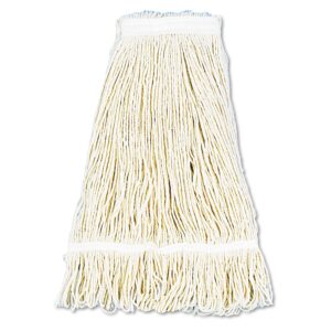 unisan 424cct pro loop web/tailband wet mop head, cotton, 24oz, white