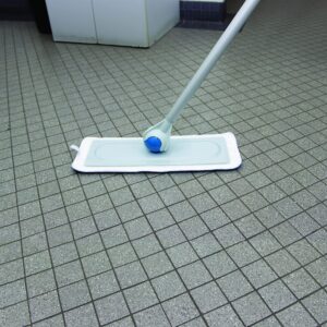 Microfiber Wet Flat MOP Velcro BK, BLU 24", 1 DZ