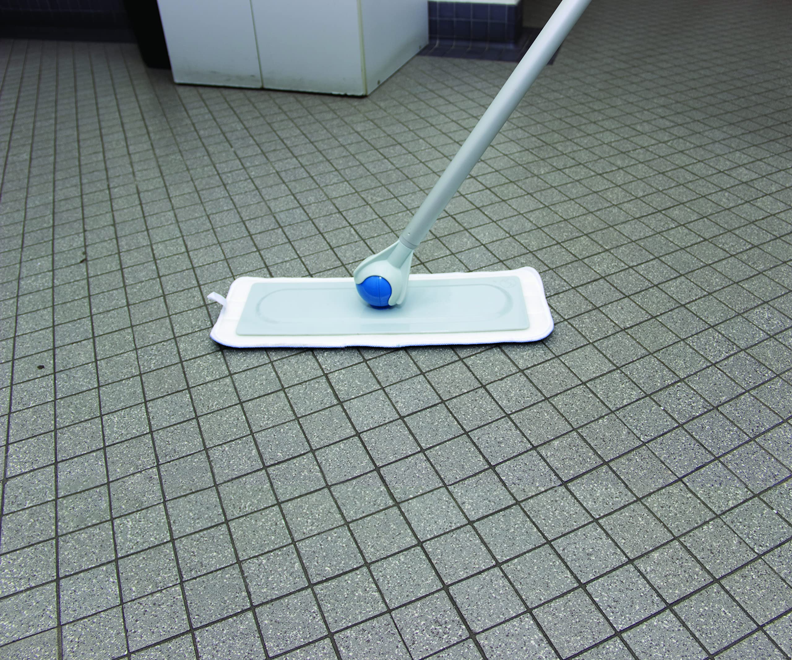 Microfiber Wet Flat MOP Velcro BK, BLU 24", 1 DZ