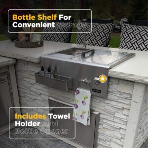 Coyote 30-Inch Stainless Steel Built-In Refreshment Center - CRC