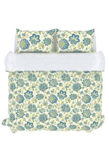 stylemaster home products colorfly bella 210 thread count duvet cover set, king, cerulean