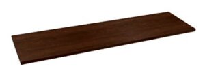 knape & vogt 5/8 in. h x 10 in. w x 36 in. d espresso particle board shelf