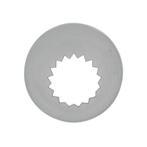 Ateco # 868 - French Star Pastry Tip .63'' Opening Diameter- Stainless Steel