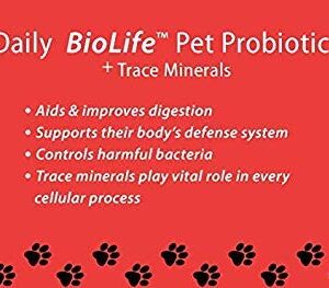 LiviaOne BioLifePet Liquid Probiotics for Dogs, Organic Dog Probiotic Supplements, Puppy and Dog Pet Probiotics, 4 Fl Oz (Pack of 1)