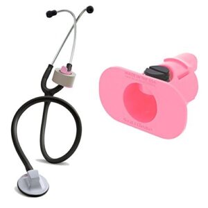 statgear stethoscope tape holder - medical items for nurses, paramedics, emt, ems - pink