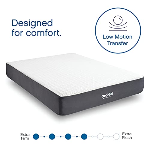 Cool Gel Ventilated Memory Foam 10-Inch Mattress, CertiPUR-US Certified, Mattress in a Box, Twin, White