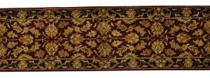 SAFAVIEH Heritage Collection Runner Rug - 2'3" x 6', Red & Black, Handmade Traditional Oriental Wool, Ideal for High Traffic Areas in Living Room, Bedroom (HG628C)