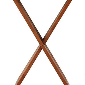 Bare Decor Leaf Folding Counterstool in Solid Teak Wood 24" high,Brown