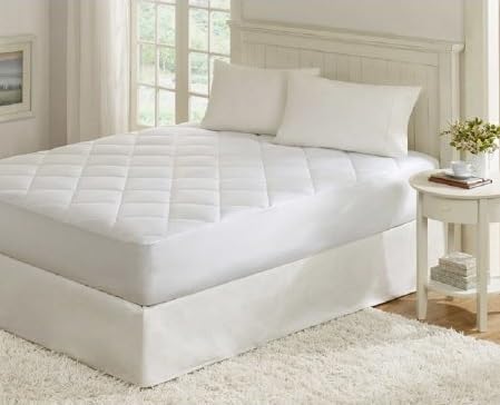 Quilted Mattress Pad and Topper-Hypoallergenic Waterproof Protector (Queen Size)