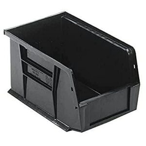 ultra stack & hang bin black 9-1/4in x 6in x 5in