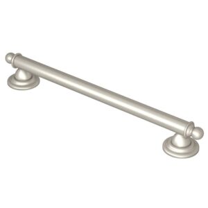 Moen YG2218BN Bathroom Safety 18-Inch Stainless Steel Traditional Bathroom Grab Bar, Brushed Nickel