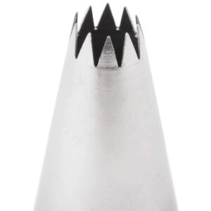 Ateco # 862 - French Star Pastry Tip .25'' Opening Diameter- Stainless Steel