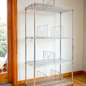 Omega Products Corporation 12" Wide Chrome Wire Shelf Divider