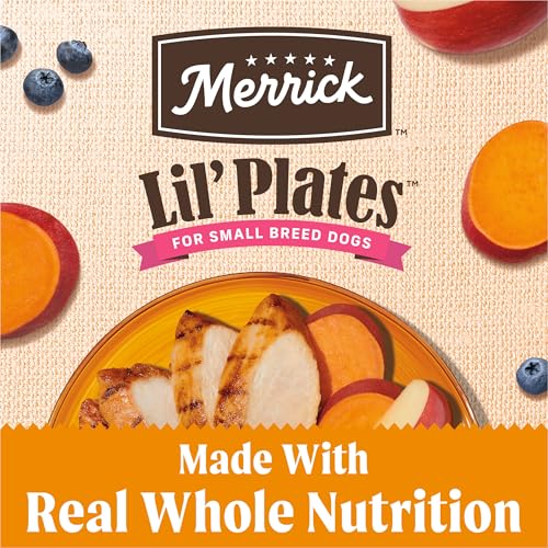 Merrick Lil’ Plates Premium Grain Free Dry Dog Food For Small Dogs, Real Chicken And Sweet Potato Kibble - 12.0 lb. Bag