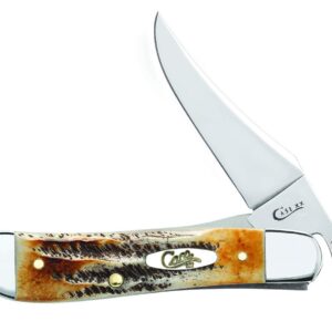 Case WR XX Pocket Knife Burnt 6.5 Bonestag Russlock Item #65303 - (6.51953L SS) - Length Closed: 4 1/4 Inches