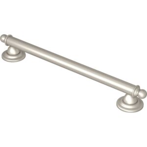 moen yg2218bn bathroom safety 18-inch stainless steel traditional bathroom grab bar, brushed nickel