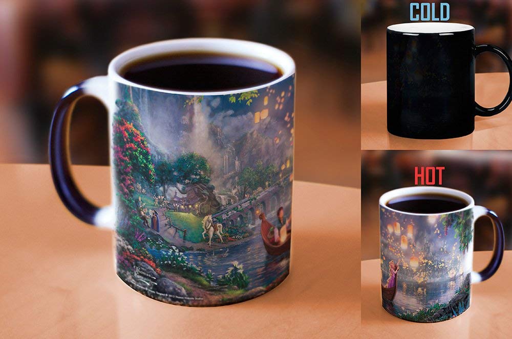 Disney - Tangled - Rapunzel - I See the Light - One 11 oz Morphing Mugs Color Changing Heat Sensitive Ceramic Mug – Image Revealed When HOT Liquid Is Added!