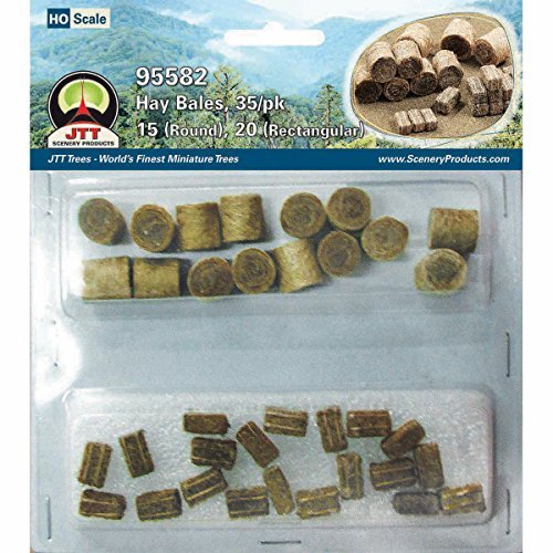 JTT Scenery HO Hay Bales, 1/2" (35)