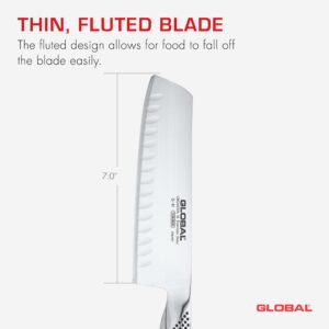 Global Knives Global 7" Hollow Ground Vegetable Knife, L, Silver